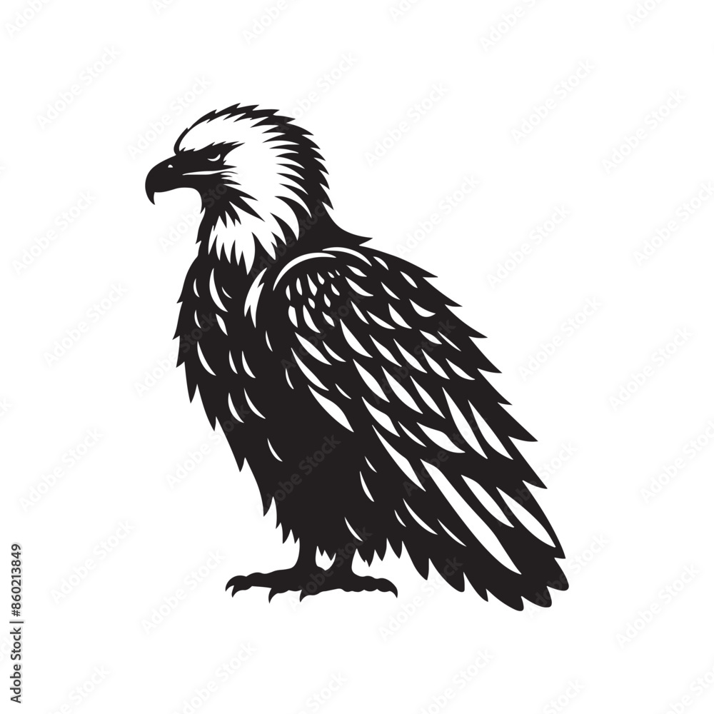 Clean bald eagle silhouette for versatile use - bald eagle illustration - minimallest bald eagle vector
Clean bald eagle silhouette for versatile use - bald eagle illustration - minimallest bald eagle vector