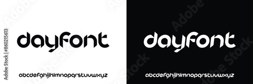 modern rounder yet sharp edge font best for logo tag, movie headline with dynamic character, techy and edgy font alphabets