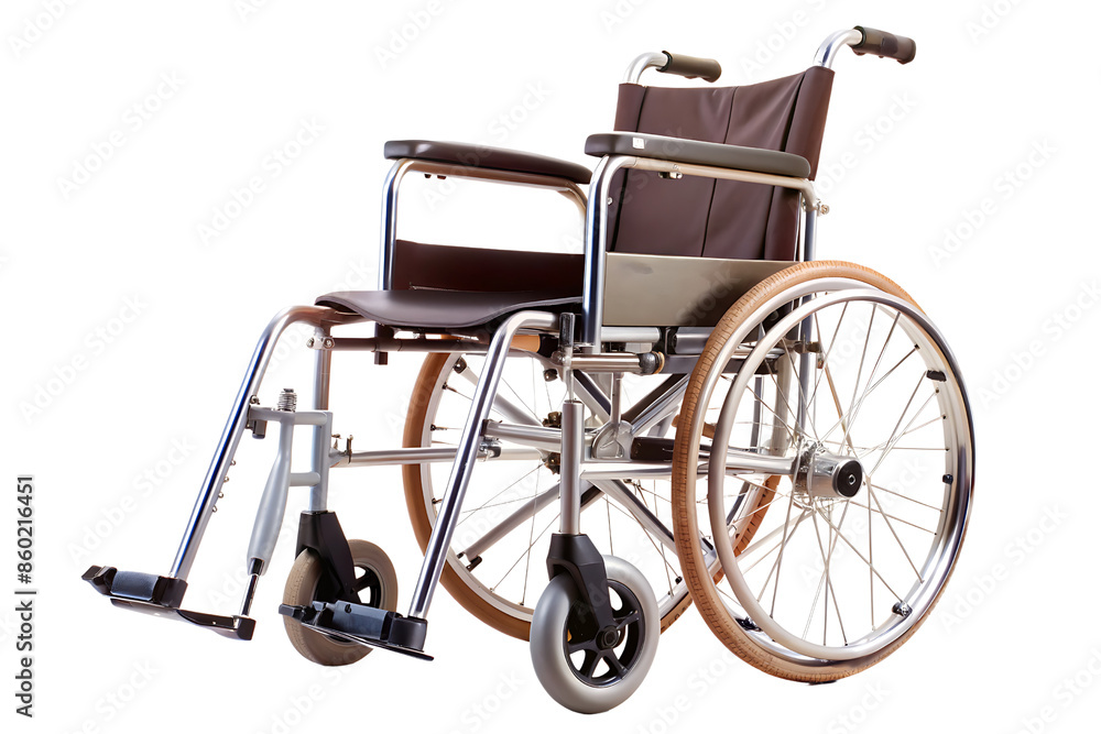 Fototapeta premium Wheelchair Isolated On Transparent Background 