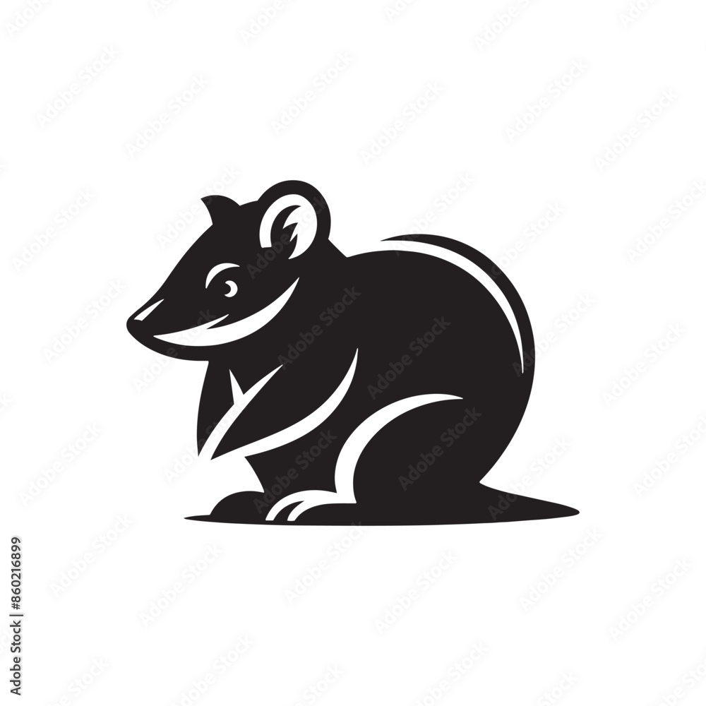 Contemporary bandicoot silhouette for wildlife projects - bandicoot illustration - minimalistic bandicoot vector
Contemporary bandicoot silhouette for wildlife projects - bandicoot illustration - minimalistic bandicoot vector