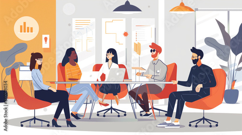 meeting in the office