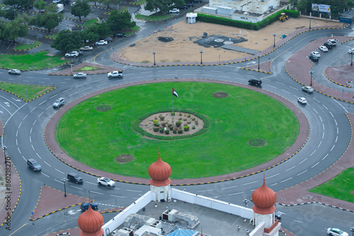 Wallpaper Mural Upper view for Sharjah City in UAE Torontodigital.ca