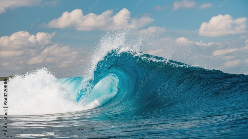 Tranquil Shoreline Meets Mighty Wave Tranquil Shoreline Meets Mighty Wave