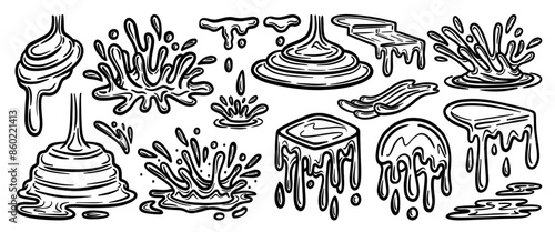 Hand drawn doodle vector set. Collection of cute hand drawn doodle.