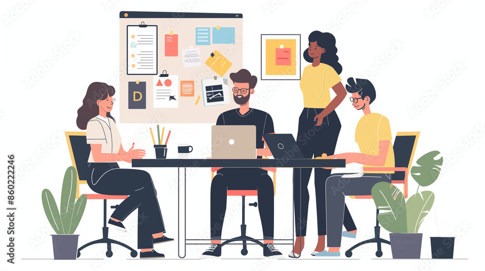 people working together in office brainstorming people working together in office brainstorming