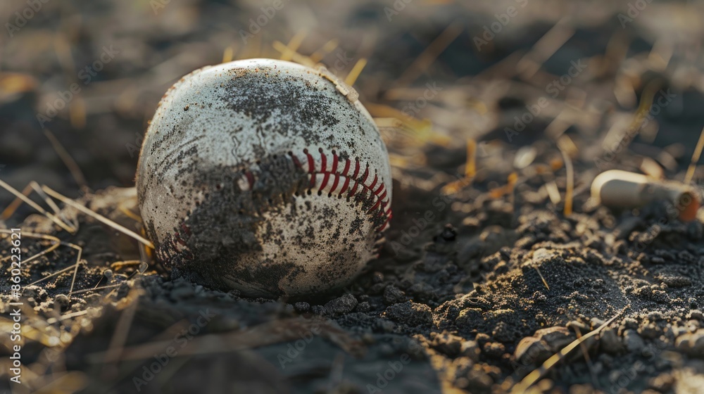 A baseball being hit by a bat, capturing the moment of impact and the release of energy. A baseball being hit by a bat, capturing the moment of impact and the release of energy.