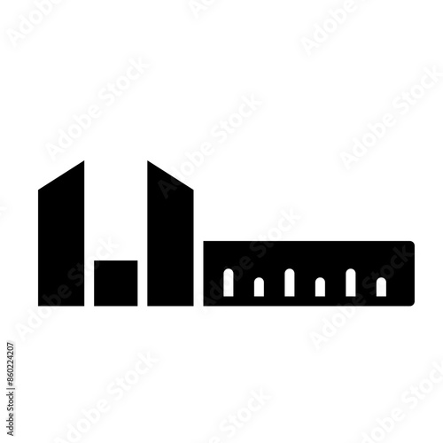 Vernier Caliper Glyph Icon