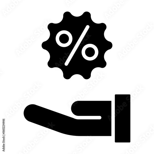 Discount Glyph Icon