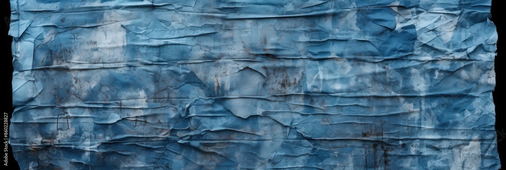 Obraz premium Abstract Blue Creased Texture