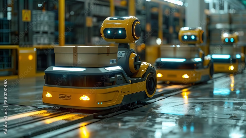In the logistics industry, robots are packing and shipping goods, moving inventory, and picking orders Robots are being used in a variety of industries In the logistics industry, robots are packing and shipping goods, moving inventory, and picking orders Robots are being used in a variety of industries