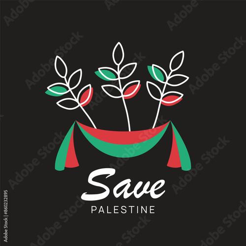 Palestine sticker freedom peace save background independence