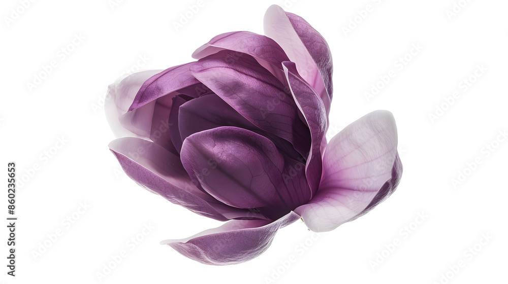 Purple magnolia flower Magnolia felix isolated on white background with clipping path : Generative AI Purple magnolia flower Magnolia felix isolated on white background with clipping path : Generative AI