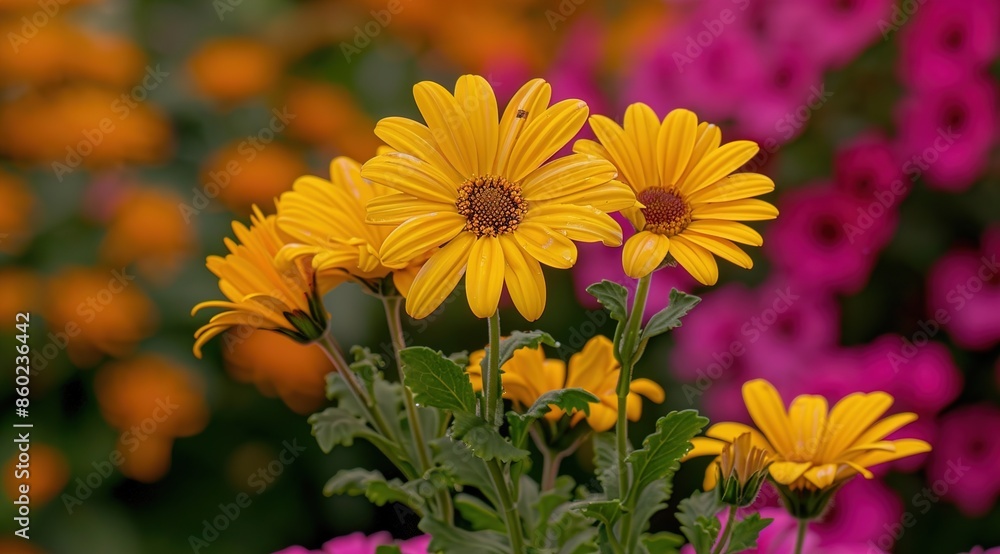 yellow flowers in the garden yellow flowers in the garden