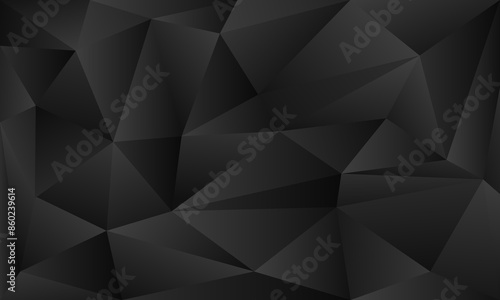 elegant black triangle polygon pattern background
