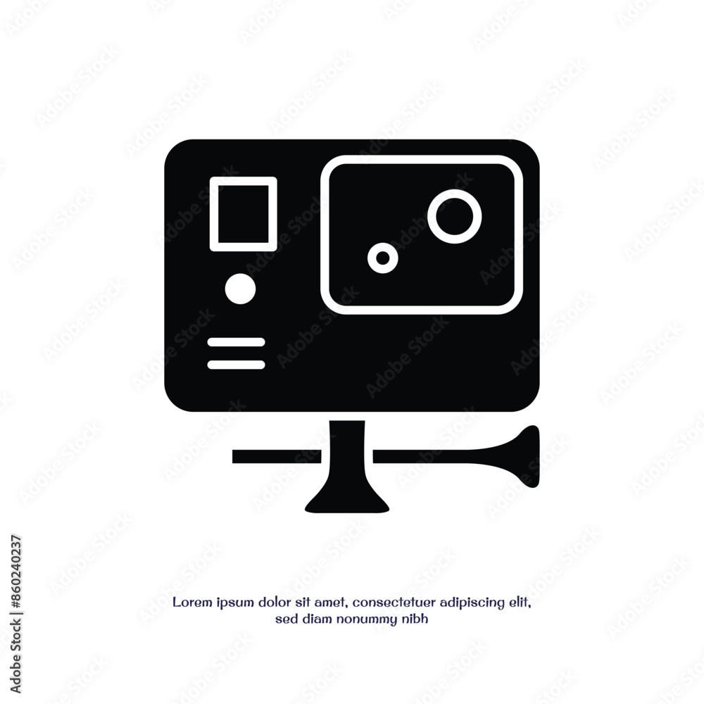 action camera solid icon vector design good for web or mobile app action camera solid icon vector design good for web or mobile app