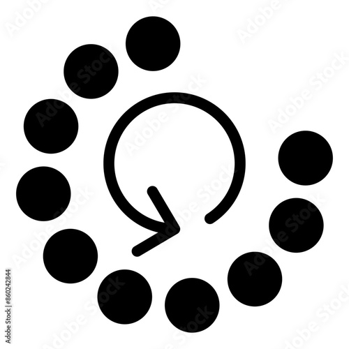 spinner glyph  icon vector illustration isolated on white background