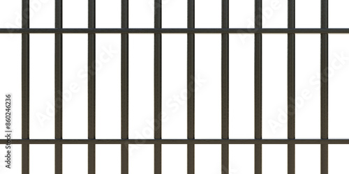 Wallpaper Mural Prison bars isolated on white transparent.  Torontodigital.ca
