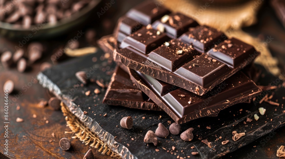 Dark Chocolate Bars with Chocolate Chips Dark Chocolate Bars with Chocolate Chips