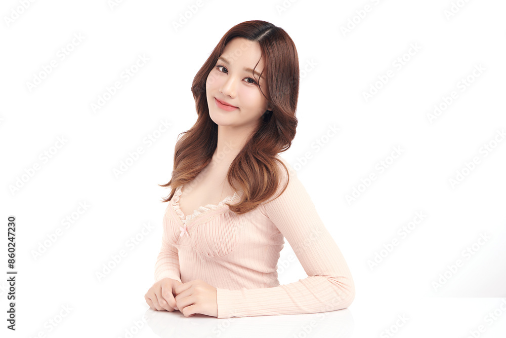 Beautiful young asian woman with clean fresh skin on white background, Face care, Facial treatment, Cosmetology, beauty and spa, Asian women portrait. Beautiful young asian woman with clean fresh skin on white background, Face care, Facial treatment, Cosmetology, beauty and spa, Asian women portrait.