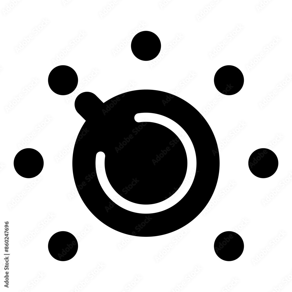 dial glyph icon vector illustration isolated on white background dial glyph icon vector illustration isolated on white background