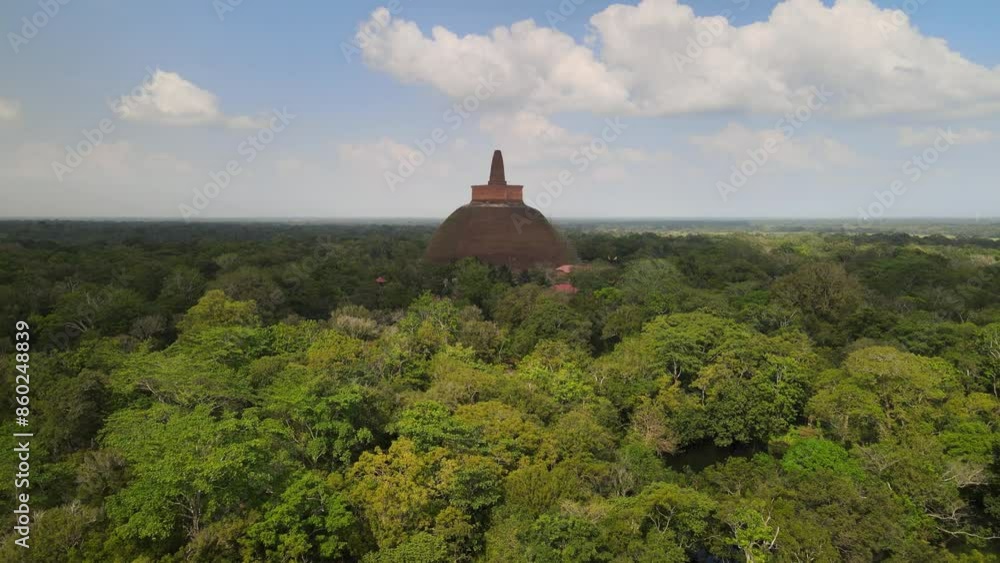The aerial view of Anuradhapura in Sri Lanka The aerial view of Anuradhapura in Sri Lanka