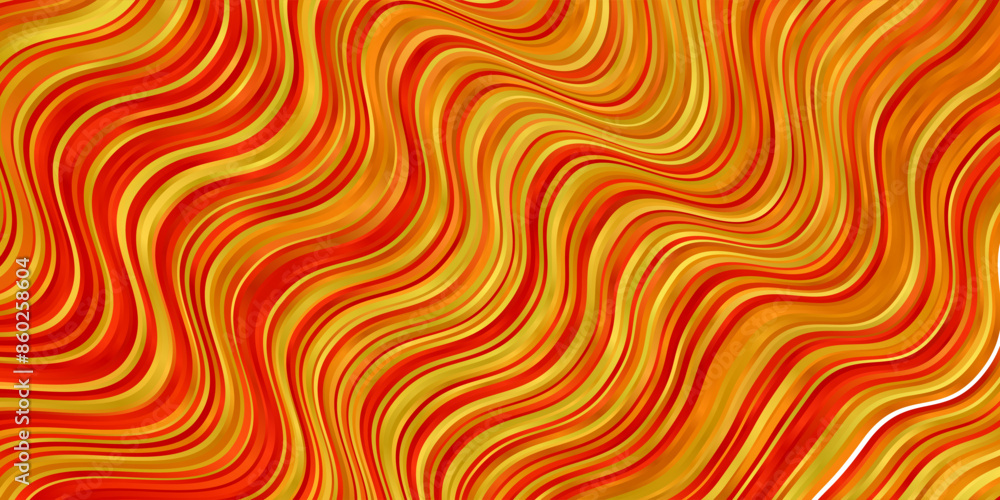 Light Orange vector backdrop with bent lines. Light Orange vector backdrop with bent lines.