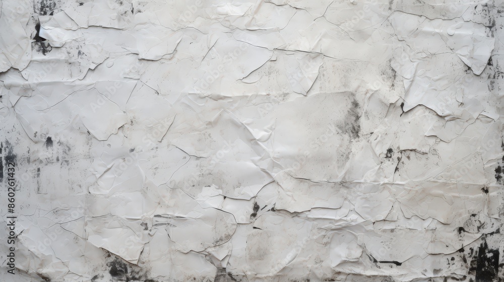 Obraz premium Abstract White Texture with Distinctive Cracks