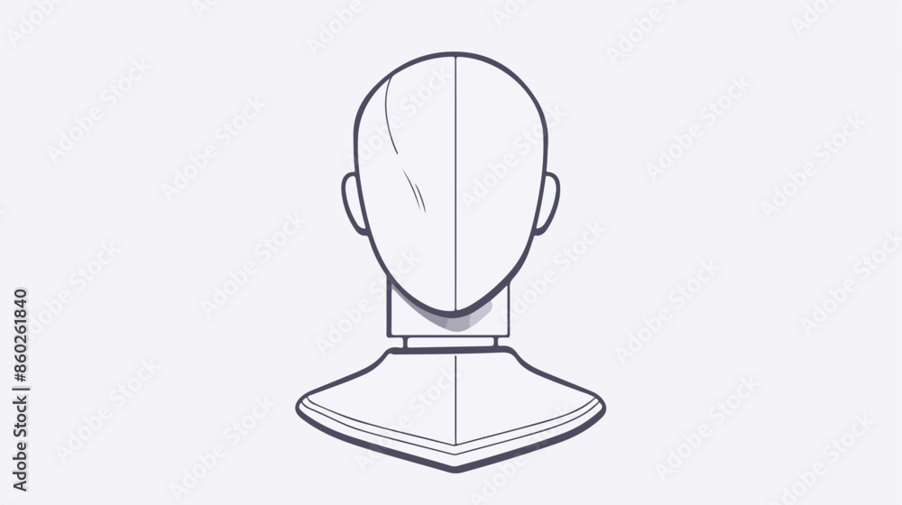 Mannequin line icon for web mobile and infographics. Mannequin line icon for web mobile and infographics.