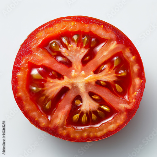 Wallpaper Mural cut tomato generated by AI Torontodigital.ca