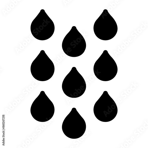 rain glyph icon