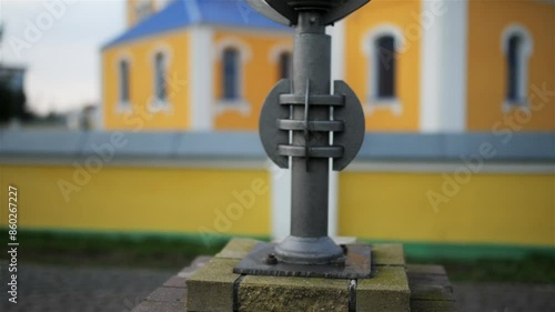 Street lamp near Church of Intercession in Ivanava photo