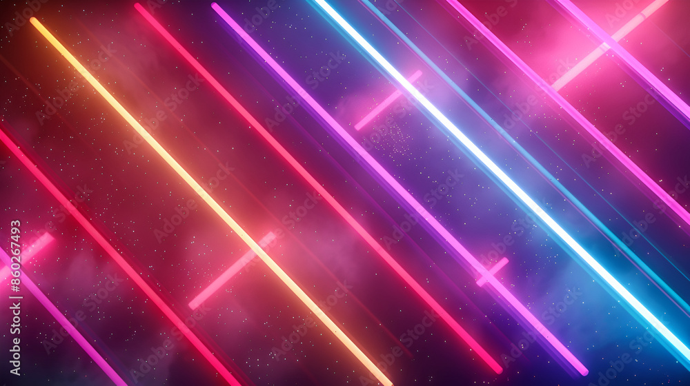 Vibrant abstract background with neon light streaks, ideal for modern digital use, full of energy and cosmic vibes, Multicolored laser light NEON light on a black background, Futuristic abstract Vibrant abstract background with neon light streaks, ideal for modern digital use, full of energy and cosmic vibes, Multicolored laser light NEON light on a black background, Futuristic abstract