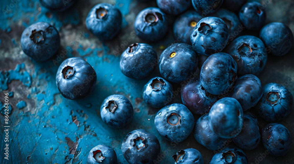 fresh blueberry top down view background poster
fresh blueberry top down view background poster