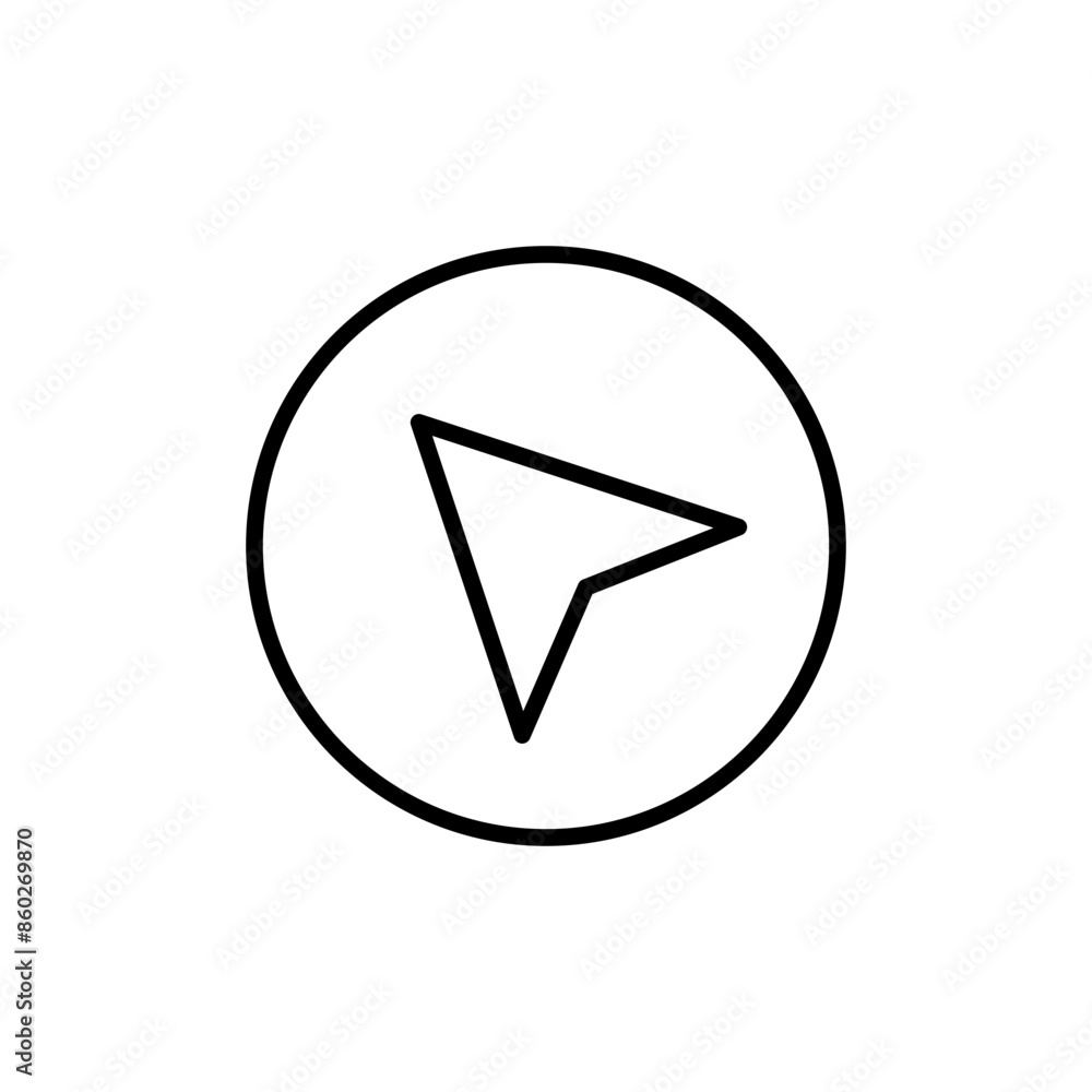 GPS Navigation Icon Ideal for Maps and Directions GPS Navigation Icon Ideal for Maps and Directions
