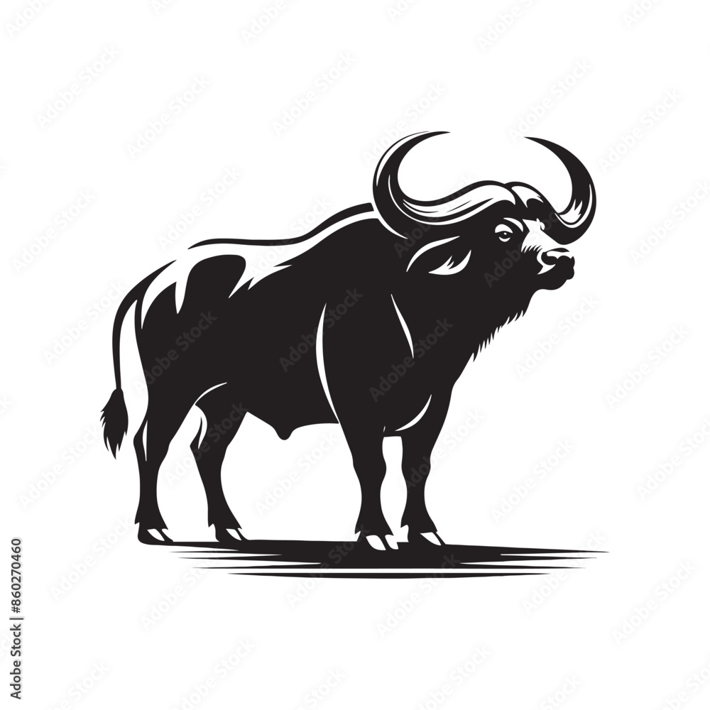 Buffalo silhouette suitable for educational use - Buffalo black vector
Buffalo silhouette suitable for educational use - Buffalo black vector