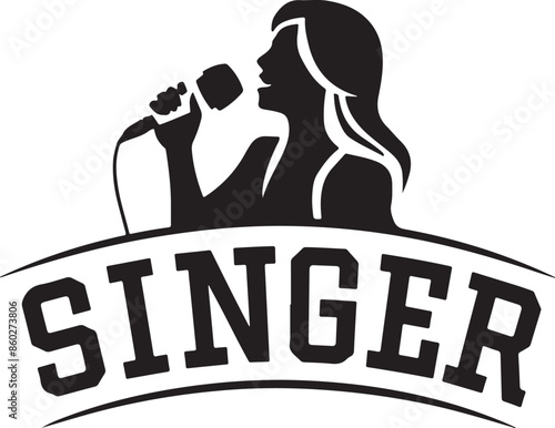 Singer Lady Vector