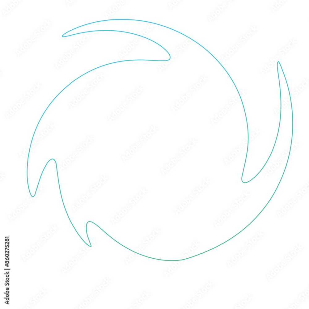 Thin line Spiral Gradient shape Thin line Spiral Gradient shape