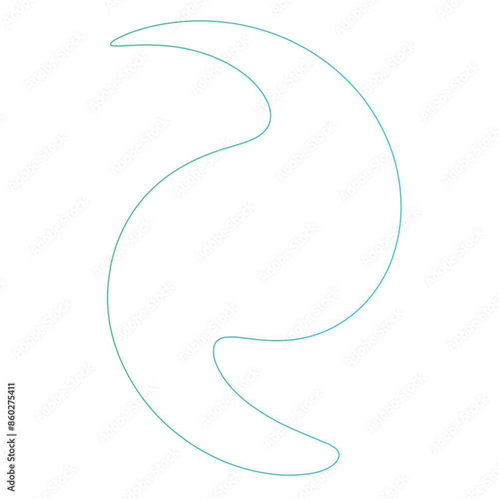 Thin line Spiral Gradient shape Thin line Spiral Gradient shape
