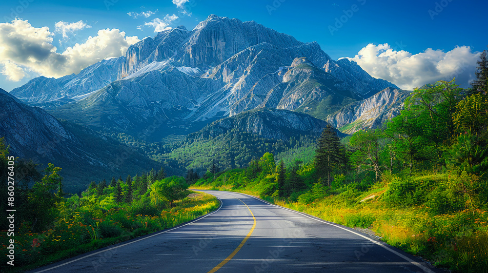 Naklejka premium mountain generated by AI