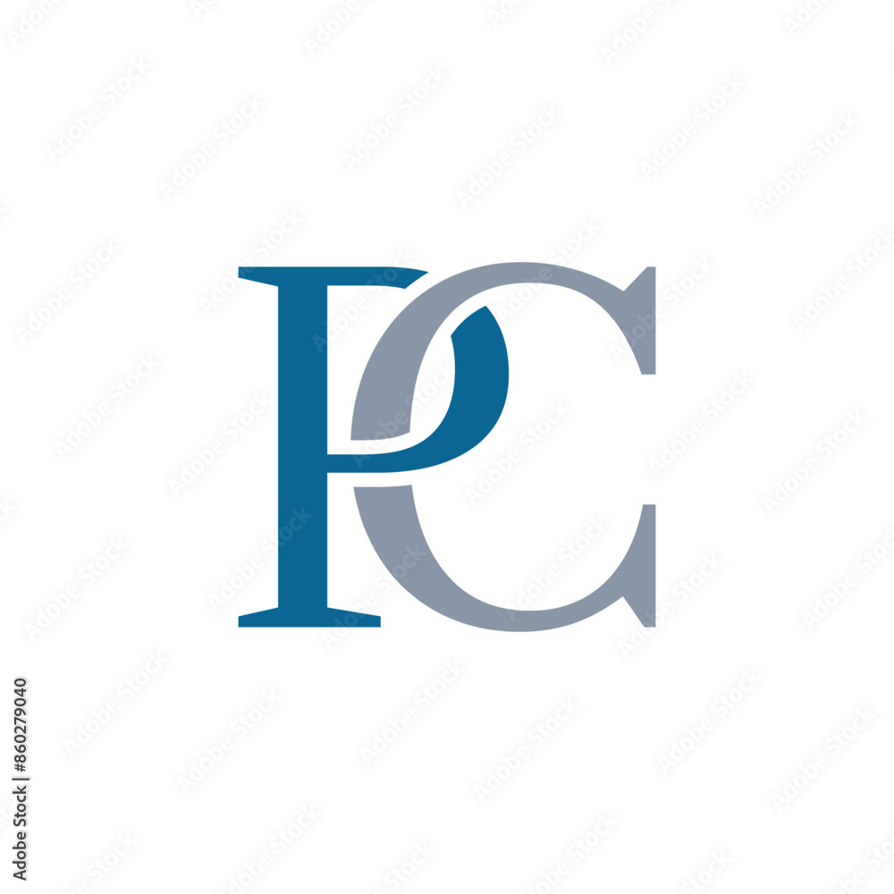 PC Letter Initial Logo Design Template PC Letter Initial Logo Design Template