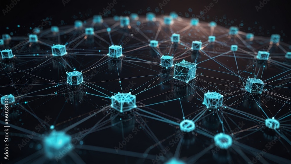 Blockchain Digital Network Concept Blockchain Digital Network Concept
