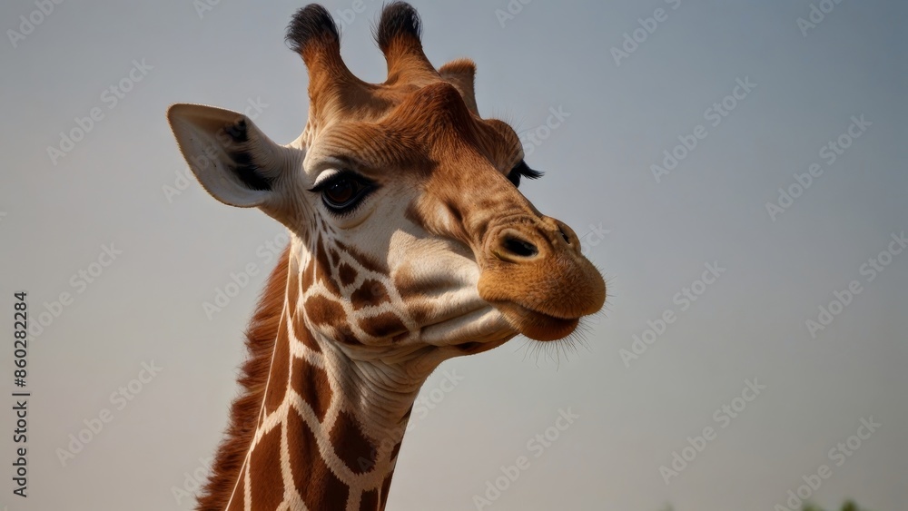 Fototapeta premium Graceful Giraffe Close-Up