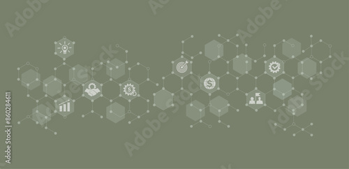 LCA Life Cycle Assessment concept LCA icon for assessing environmental impacts associated with products in the ISO LCA value chain