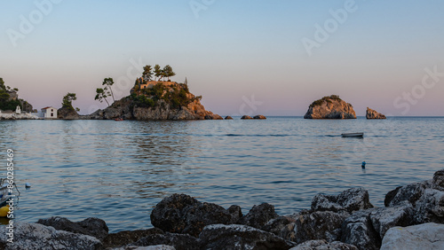 Panagia island in Parga, Greece photo