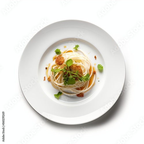 Famous food dish Isolated on a white background