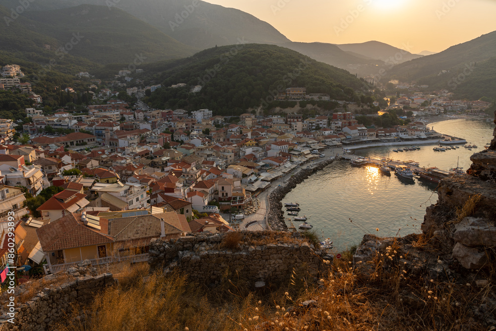 Parga view from the castle, Greece