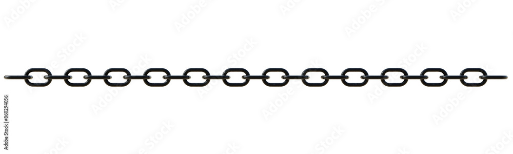 Chain isolated on white, transparent, 3d render Chain isolated on white, transparent, 3d render