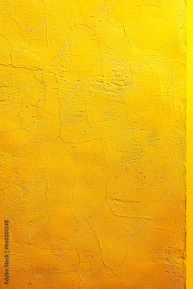 Naklejka premium Abstract yellow weathered wall painted background