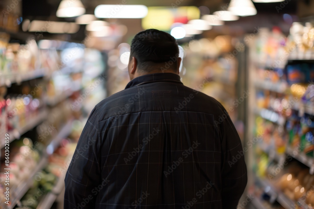 a man is walking down the aisle of a grocery store a man is walking down the aisle of a grocery store