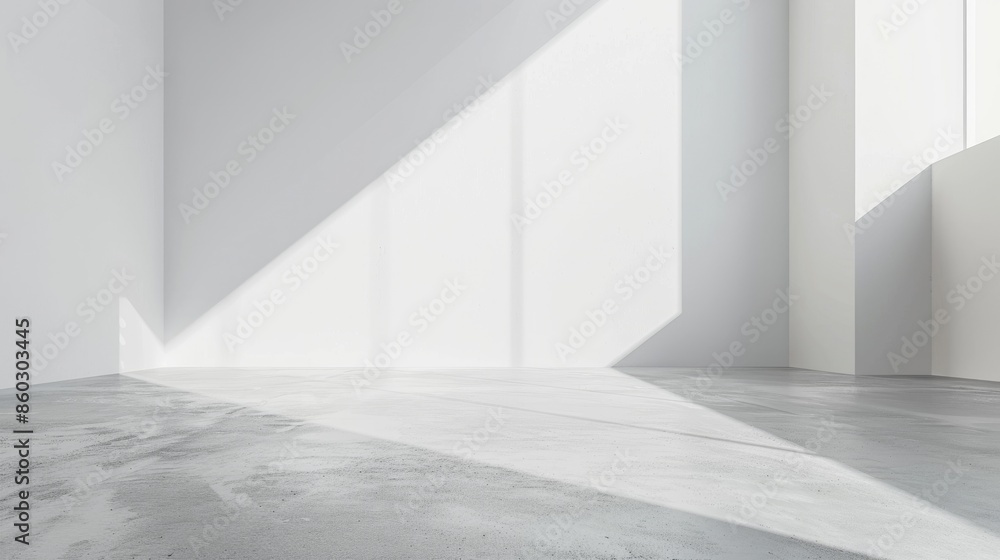 Obraz premium Clean white space with a large empty area and a smooth background.